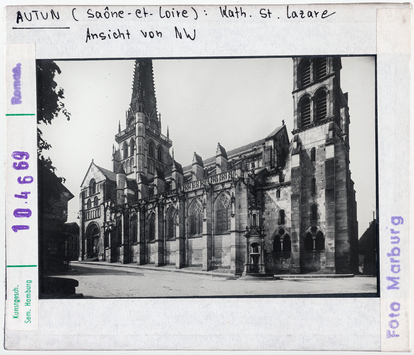 Vorschaubild Autun: Kathedrale Saint-Lazare, Ansicht von Nordwesten 